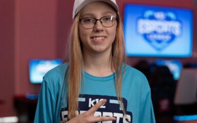 girl smiling