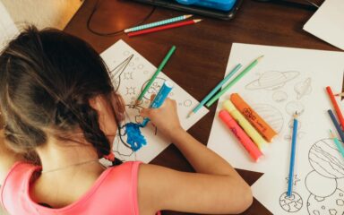 girl painting