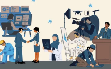 illustration of different careers